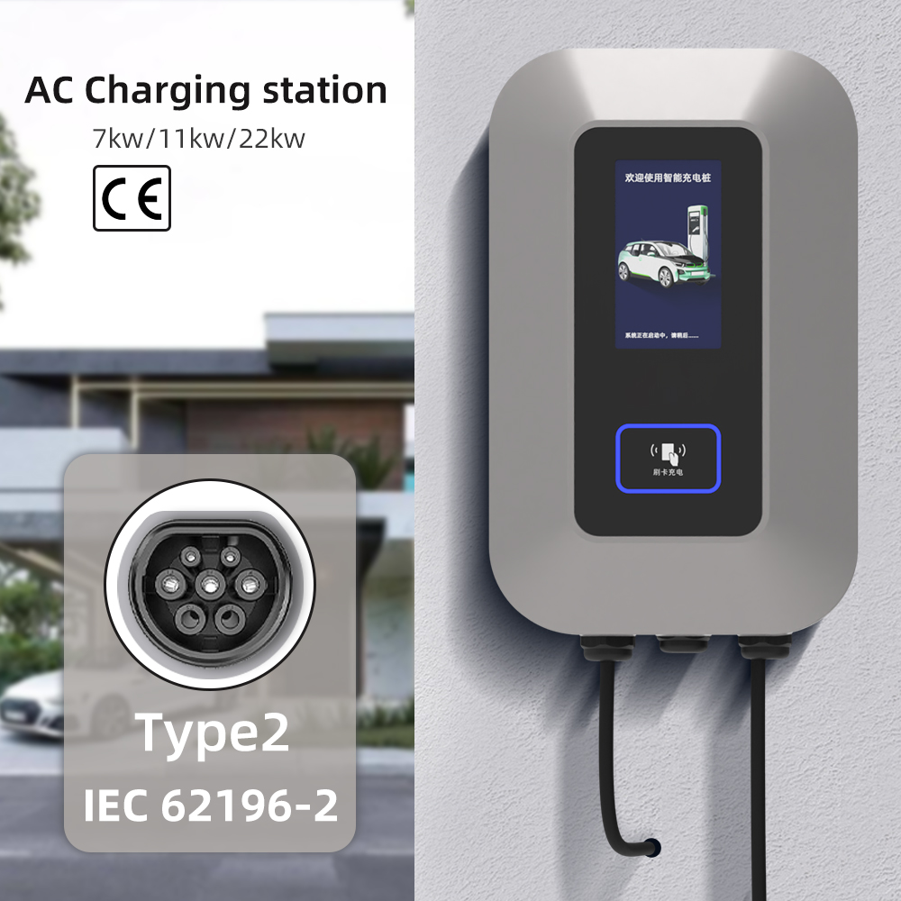 Ev Charging Cable - 32A EV-Ladestation 22KW 3-Phasen Elektrofahrzeug-Ladegerät Typ2