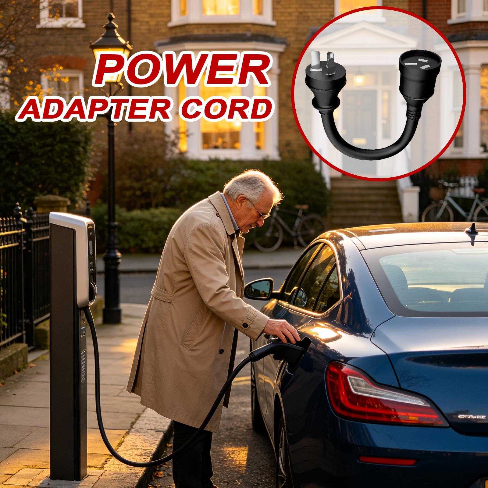 Ev Charging Cable - EV-Verlängerungskabel, 10-A-Stecker auf 15-A-Stromanschluss, Hochleistungs-Kabeladapter, EV-Ladeverlängerungskabel