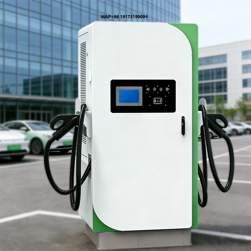 Fast Ev Charger - 60kW CCS2+CHAdeMO OCPP Schnell-Elektroauto-Ladestation Neue Energie-Ladesäule