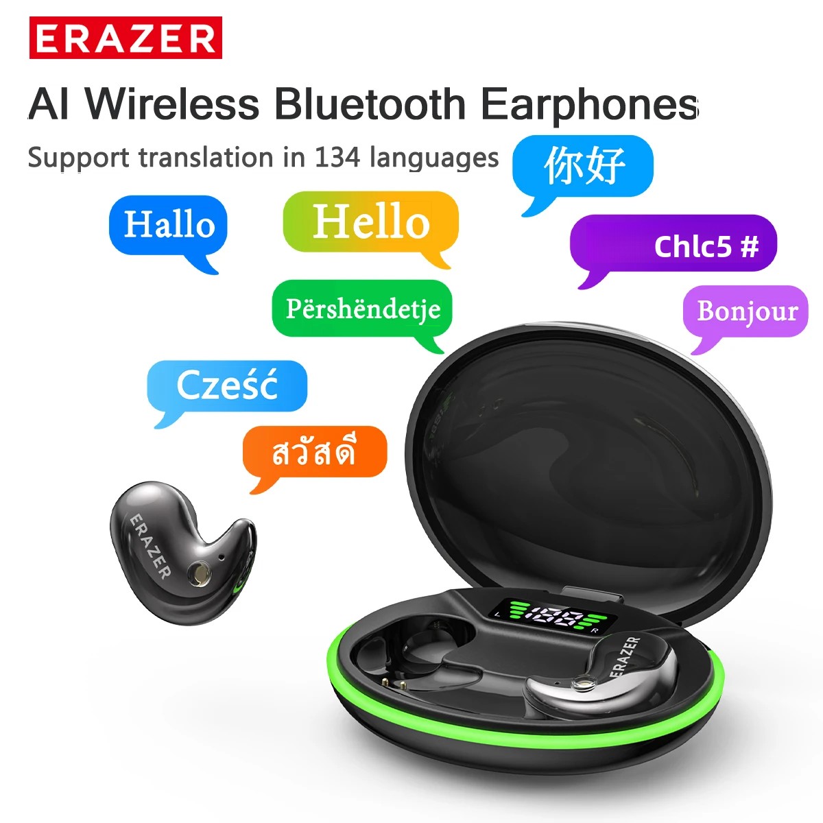 Type 2 Charger - EARZER XF58 In-Ear Bluetooth-Kopfhörer mit Mikrofon,
