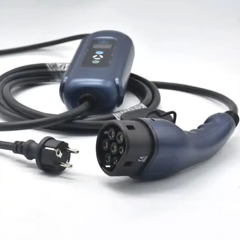 Portable Ev Charger - Tragbare elektrische Fahrzeug-Steuerbox, einphasig, 16A, Typ