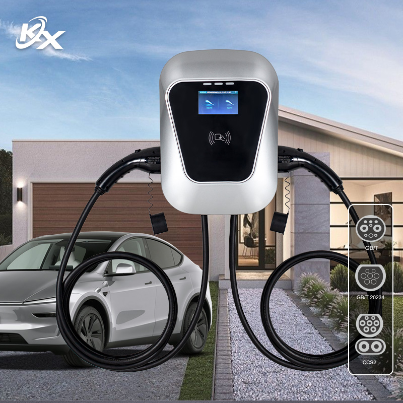 Home Ev Charger - 14kW Dual Wandmontierte EV-Ladestation Typ1 Typ2