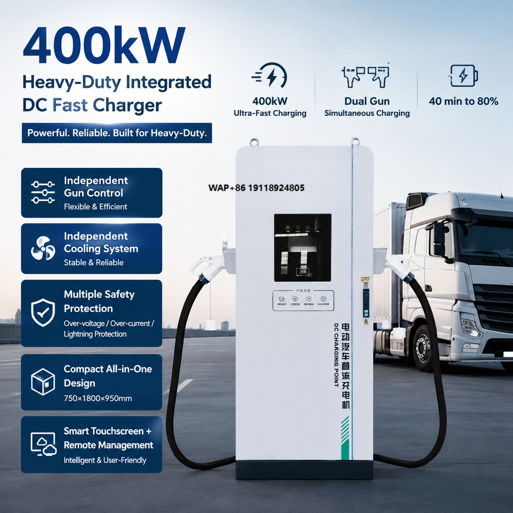 400kW Kommerzielles DC-EV-Lade – Ev Charger Bewertung und Preis