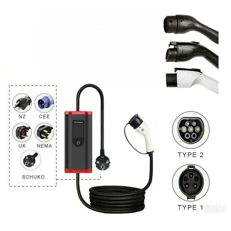 7 kW Typ 2 (IEC 62196) Tragbar – Portable Ev Charger Bewertung und Preis
