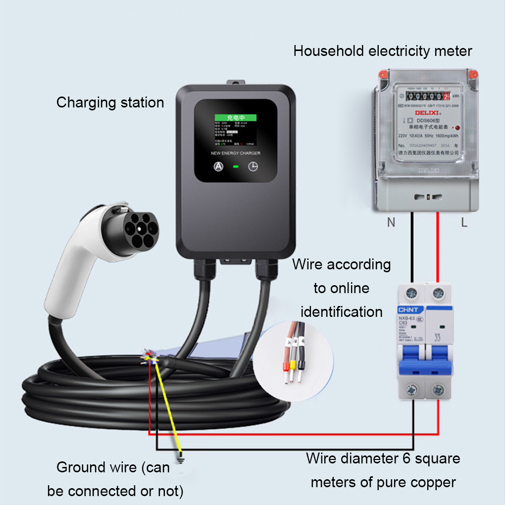 EV-Ladegerät 32A-24A-16A-8A 7K – Wallbox Ev Bewertung und Preis