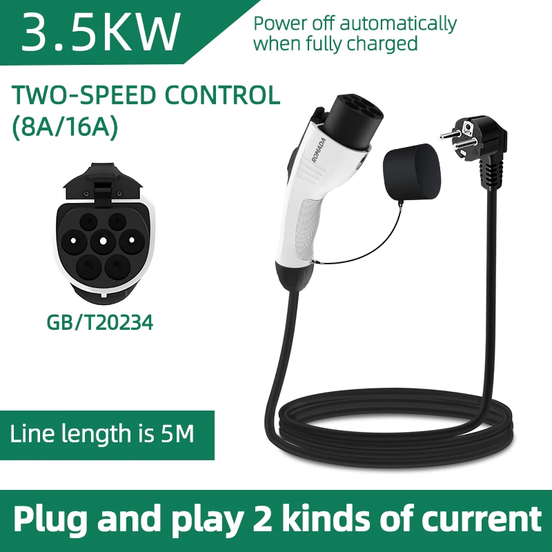 Für Elektrofahrzeug 3,5 kW 16A – Ev Charger Adapter Bewertung und Preis