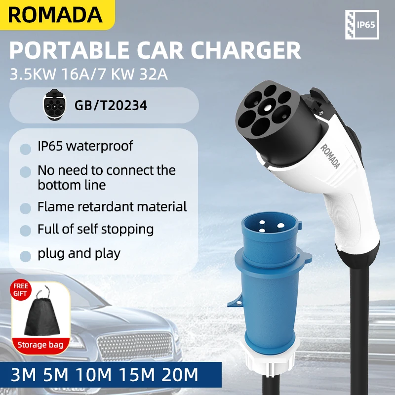 Für Elektrofahrzeug 3,5 kW 16A – Ev Charger Adapter Bewertung und Preis